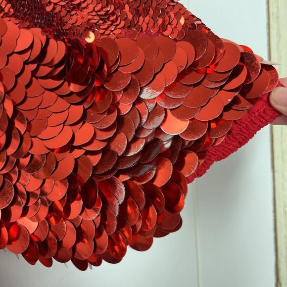 Sequin Red Blouse - Picture 4 of 6